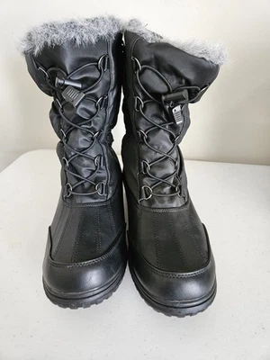 Totes Womens Faux Fur/ Fleece  Lined Waterproof Snowboots Size 9M - Image 1 of 4