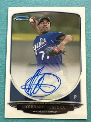 2013 年 Bowman Chrome #BCP-YV Yordano Ventura Prospect 签名 — 第 1/2 张图片