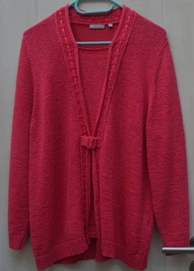 Rabe Strick Pullover Pink Gr 48 Jacke Look - Bild 1 von 1