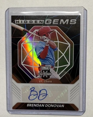 2021 Panini Elite Extra Edition Brendan Donovan Hidden Gems Insert Auto #HG-BD - Image 1 of 2