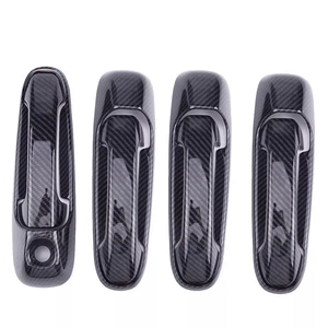 Carbon Fiber Black Door Handle Cover fit for Jeep Grand Cherokee WJ 2002-2008 - Bild 1 von 8