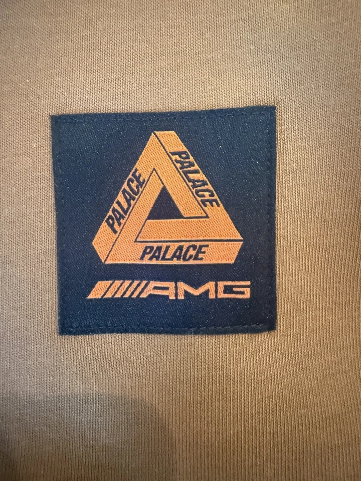 Palace AMG M Sudadera con Capucha Cremallera Completa Marrón y Naranja Nueva con Etiquetas Foto 1 de 4