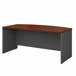 BUSH BUSINESS FURNITURE Series C Bow Front Office Desk, Large Computer Table ... - Picture 1 of 4