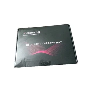 Viconor Laser Hair Growth Cap Red Light Therapy Black Hat - Picture 1 of 11