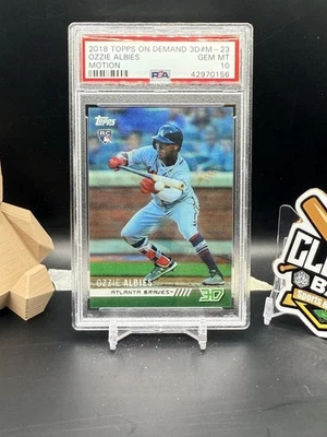 Ozzie Albies 2018 Topps On Demand 3D Motion Rookie PSA 10 Braves (CBR) - Image 1 of 2