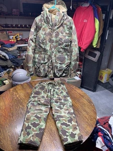 Cabelas Jacket Set Men S Brown Duck Camo Gore Tex Puffer Coat And Pants USA - Picture 1 of 12