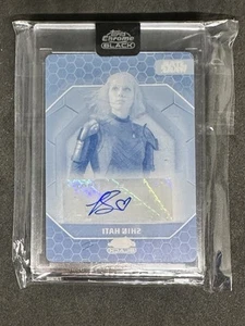 2024 Star Wars Chrome Black Shin Hati Cyan Printing Plate 1/1 - Picture 1 of 2