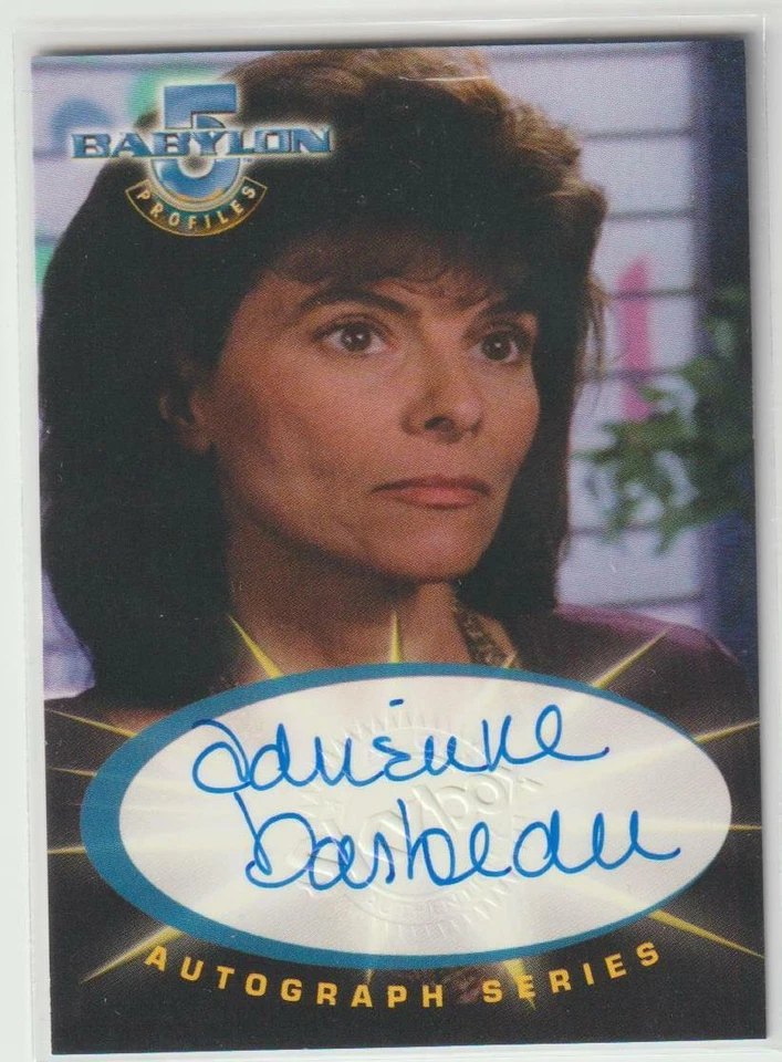 BABYLON 5 PROFILES AUTOGRAPH AUTO CARD A6 ADRIENNE BARBEAU SIGNED AMANDA CARTER - Image 1 of 1