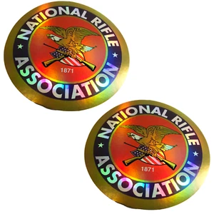 2x Shiny National Rifle Association NRA Aufkleber Laptop Bumper Second Amendment - Bild 1 von 8