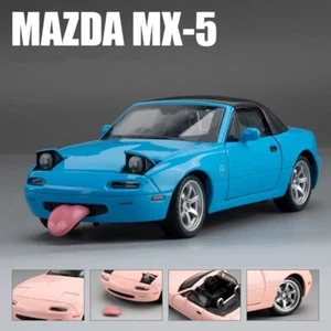 Toy Car Model 1/32 Mazda MX-5 Diecast Miata Sound & Light Gift Kids Toy Roadster - Picture 1 of 1