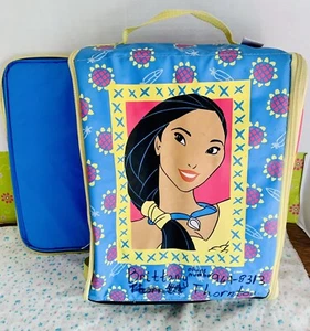 Vintage 90s Disney Pocahontas Backpack Wiz Too Locker Bag Broken Zipper/flaws - Picture 1 of 12