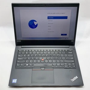 Lenovo ThinkPad E480 Laptop i5 7200U 2.50GHZ 14" FHD 16GB 256GB M.2 Windows 11 - Picture 1 of 9