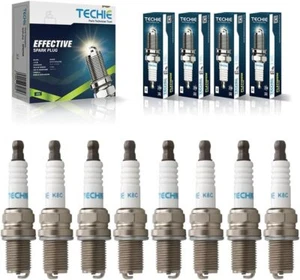 TECHIE K8C Racing Spark Plugs for NGK 4554 R5671A-8 for Bosch W4CC W4C W24ES-U - Picture 1 of 8