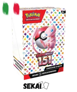 POKEMON BUNDLE 151 6 BUSTINE - BOX DISPLAY CONFEZIONE 6 BUSTINE - SEALED ITA - Imagen 1 de 1