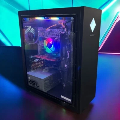 RGB Gaming Desktop Computer PC Core i7 32GB 1TB SSD AMD RX580 8GB Win11P WIFI 6 - Image 1 of 4