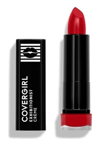 Lápiz labial crema Covergirl Exhibicionista rojo real aceite de aguacate karité FPS10 SELLADO - Imagen 1 de 2