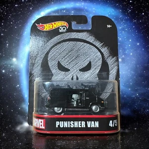 Hot Wheels 2018 Retro Entertainment Marvel 4/5 Punisher Van FLD29 - Picture 1 of 2
