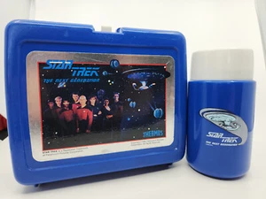 Vintage Aladdin Lunchbox w/ Thermos - Star Trek the Next Generation - Nice Shape - Picture 1 of 2