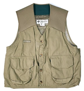 Columbia Sportswear Men's Large Olive Green Button-Up Hunting Vest - Picture 1 of 12