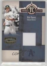 2005 Donruss Throwback Threads Collection Materials /500 Eric Chavez #TC-57
