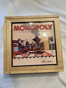 Monopoly Gioco da Tavolo Nostalgico Retrò Edizione Storica 2001 Custodia Legno - Foto 1 di 15