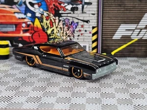 ๐ฅ RARE HOT WHEELS MUSCLE MANIA FORD 2012 '69 FORD TORINO TALLADEGA Black VHTF - Picture 1 of 9