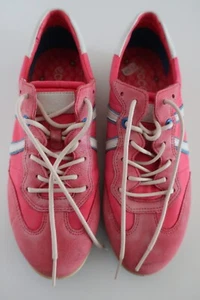 Ecco Women’s Pink Narrow Sneakers (EU 38, US 7, UK 4) Leather Suede Shoes - Picture 1 of 10
