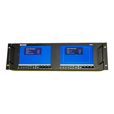 Marshall V-MD702 Dual High-resolution Rack Mount Video Monitors 3RU - Image 1 of 4
