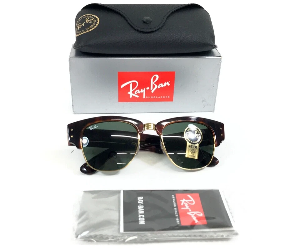 Gafas de sol Ray-Ban RB0316-S MEGA CLUBMASTER 990/31 simuladas tortuga en Arista doradas Foto 1 de 4