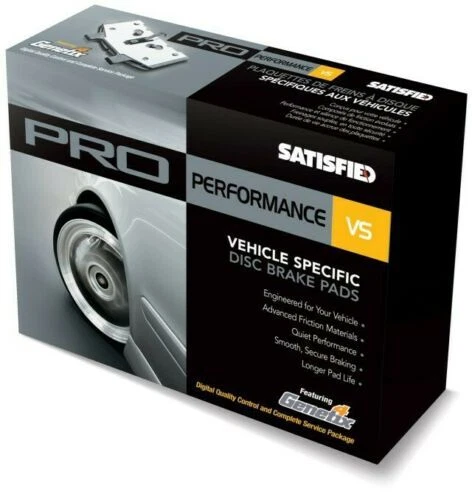 SET OF 4 NEW SATISFIED FRONT PRO PERFORMANCE DISC BRAKE PADS PR484 Foto 1 de 1