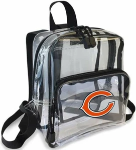 Chicago Bears Stadium Approved Clear Ladies Backpack - Picture 1 of 1