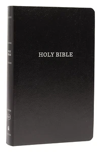 KJV Holy Bible: Gift and Award, Black Leather-Look, Red Letter, Comfort Print: K - Picture 1 of 12