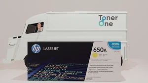Genuine HP 650A Standard Laserjet Toner Cartridge - CE272A - Yellow - Picture 1 of 1
