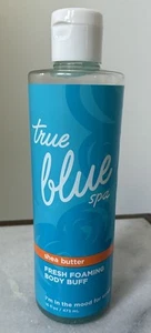 TRUE BLUE SPA SHEA BUTTER FRESH FOAMING BODY BUFF EXTREMELY RARE 50% FULL - Picture 1 of 4