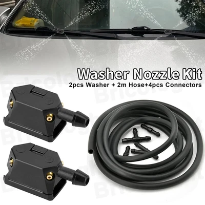 Насадка-распылитель для омывателя лобового стекла автомобиля насадка-распылитель 2 м соединители трубок шланга 7 шт. - Изображение 1 из 4