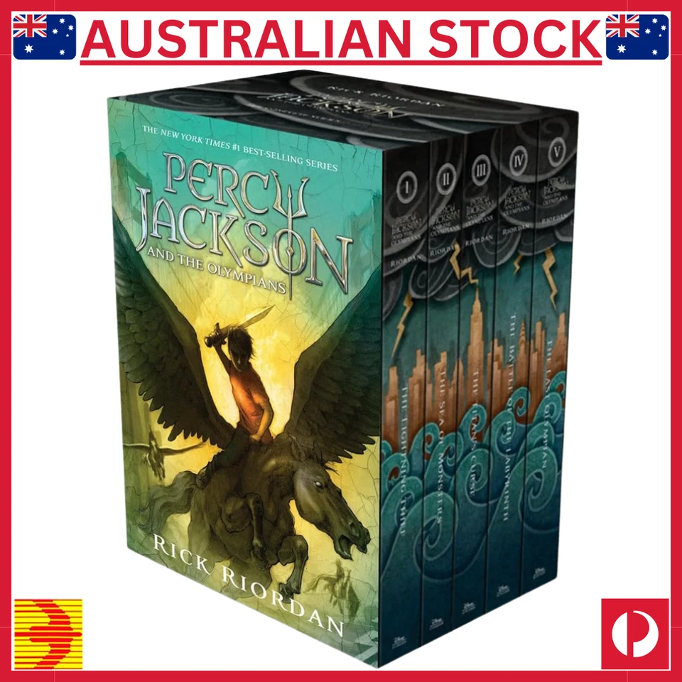 Percy Jackson 5 Books Set - Greek Mythology Adventure for Teens by Rick Riordan - image 1 of 4