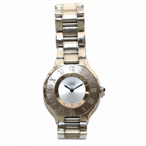 Cartier Mast 21 Vantian Boys Watch Quartz Analog 2 Hands Stainless Steel Silver - Picture 1 of 9