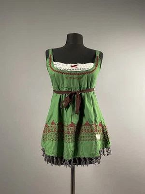 Odd Molly женщин зеленый галстук без рукавов блузка Майка футболка пуловер размер 0 - Изображение 1 из 4