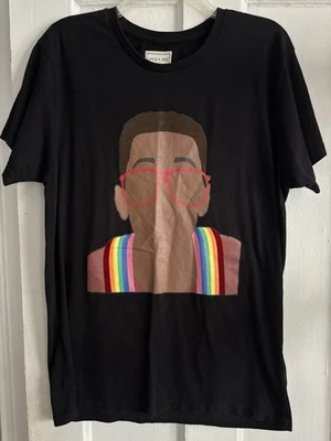 Camiseta ELEVENPARIS Life Is A Joke Urkel Para Hombre Talla Mediana Negra Arco Iris Ropa de Calle Foto 1 de 4