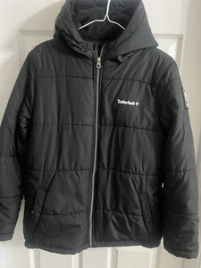 EUC Boy’s XL 18/20 Authentic Timberland Insulated Hooded Coat with Zip Closure - Picture 1 of 5