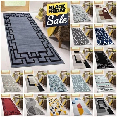 Non Slip Hall Runner Rug Long Hallway Runners Kitchen Carpet Door Mat Floor Mats - Image 1 of 4