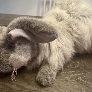 Vintage großer Hase Häschen Stofftier Plüsch Vintage Angora flauschig realistisch - Bild 1 von 12