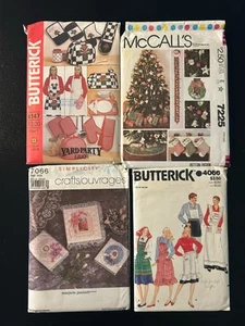 SEWING PATTERNS CRAFT/APRONS COLLECTION LOT OF 4 - Picture 1 of 1