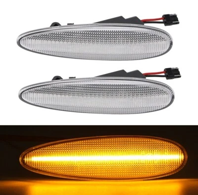 MASERATI 4200 GRANSPORT COUPE SPYDER REPETIDORES INDICADORES LATERAIS LED TRANSPARENTE - Imagem 1 de 4