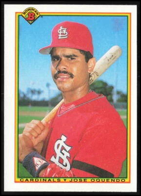 1990 Bowman #200 Jose Oquendo St. Louis Cardinals Baseball Card - Image 1 of 2