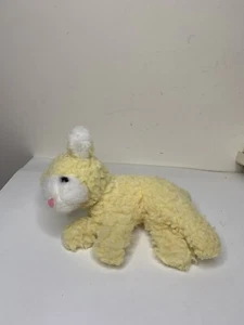 Vintage R Dankin Pillow Pets Lamb Laying 9 Inches Long Sheep 1977 FLAWED - Picture 1 of 8