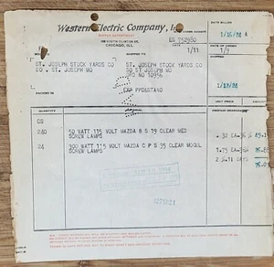 1924 Letterhead Chicago Illinois Western Electric Company - Picture 1 of 1