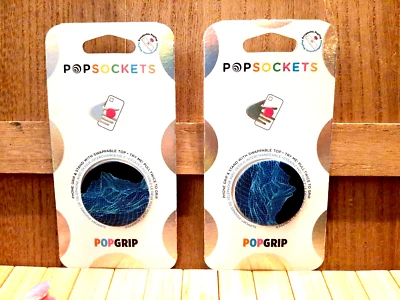 2 x POPSOCKETS POP GRIPS AZUL NEGRO DIGITAL FRONTIE Foto 1 de 4