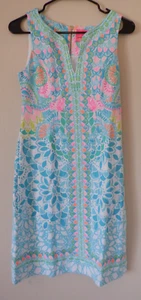 Lilly Pulitzer Etuikleid Muscheln über dem Knie Damen Gr. 0 Neu - Bild 1 von 4