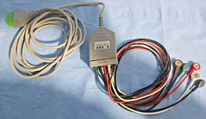 Covidien Kendall AA-22006 ECG 5 Lead Cable W/Tram Connector/AA-22505 Lead Wires - Picture 1 of 2